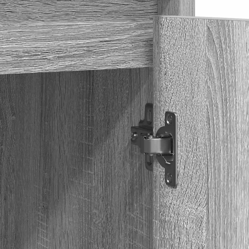 Sideboard Grey Sonoma 85x34x76 cm Engineered Wood